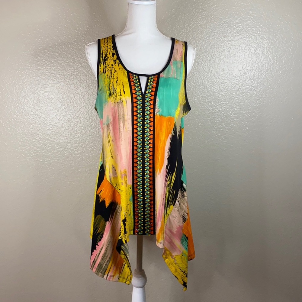 ❤️🦋Host Pic🦋❤️ Beige by ECI - Asymmetric with Beaded front Sz-L